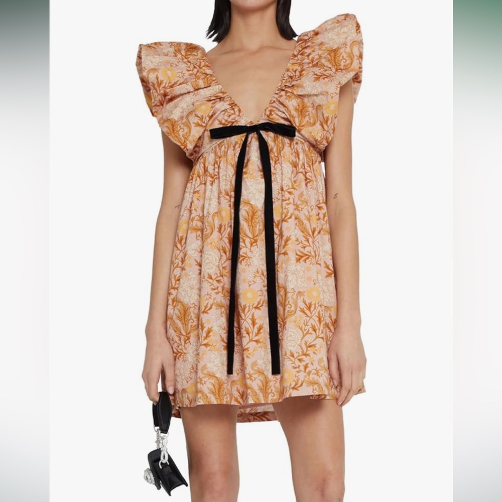 V-neck Mini Dress